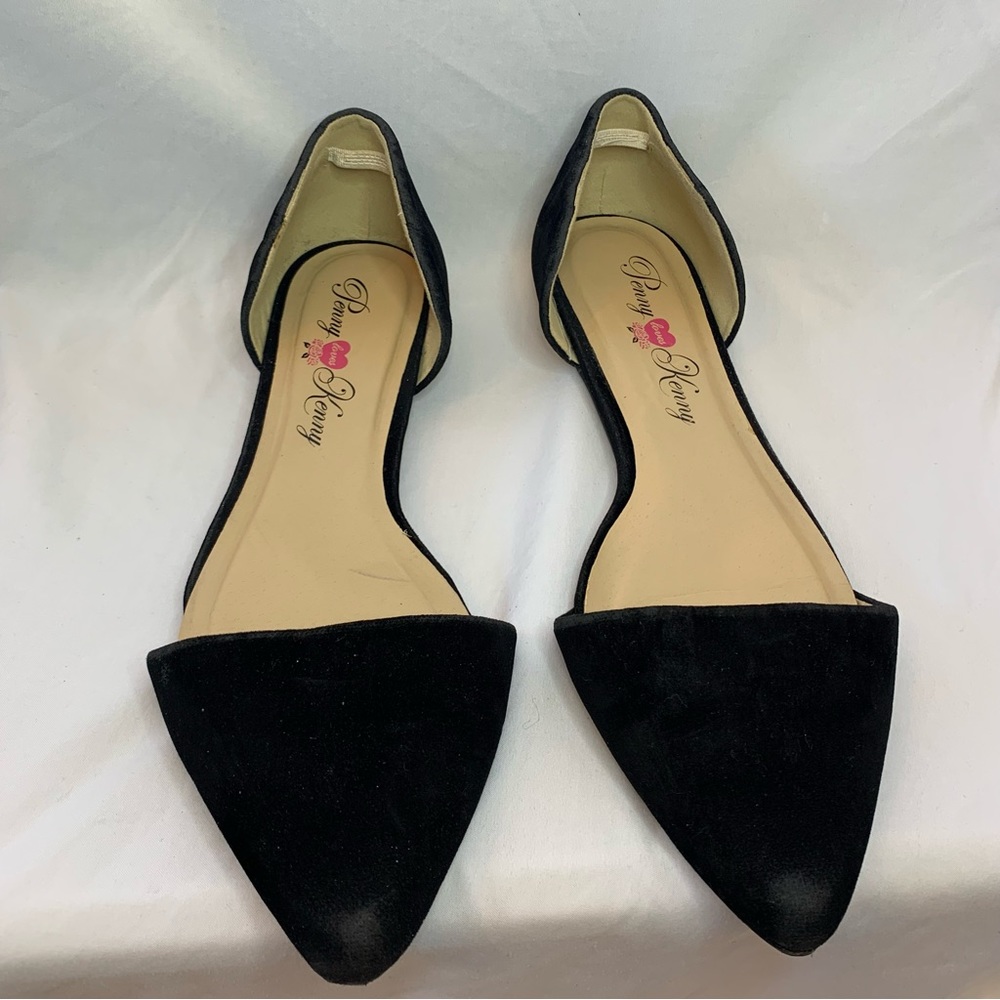 Penny Loves Kenny Black Flats Size 10